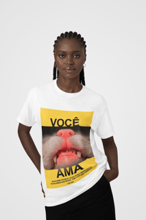 Nome do produto Camiseta Você Ama - Branco