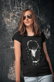 Nome do produto Baby Look Cats Don't Cry - Preto