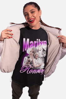 Nome do produto Camiseta Marilyn Ronroe - Preto