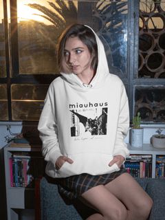 Nome do produto Moletom Canguru Bauhaus - Miauhaus - Branco
