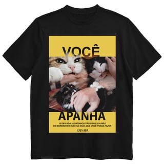 Camiseta Você Apanha - Preto