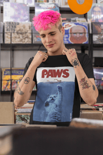 Nome do produto Camiseta Tubarão - Paws - Preto