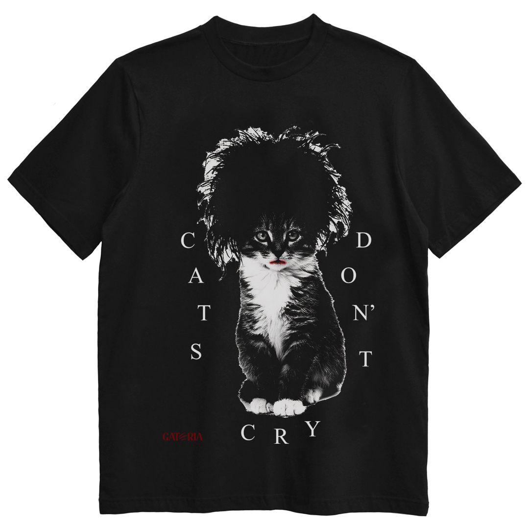 Camiseta The Cure - Cats Don't Cry - Preto