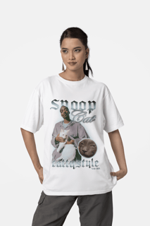 Nome do produto Camiseta Snoop Cat - Cattystyle - Branco