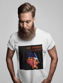 Nome do produto Camiseta Cat Sabbath - Paranoid - Branco