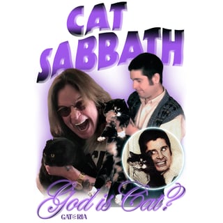 Nome do produto Baby Look Cat Sabbath - God is Cat?