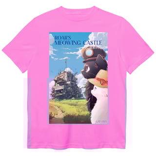Nome do produto Camiseta O Castelo Animado - Meowing Castle
