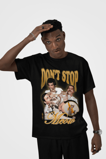 Nome do produto Camiseta Freddie Mercury - Don't Stop Meow - Preto