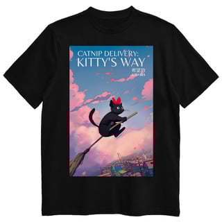 Nome do produto Camiseta O Serviço De Entrega da Kiki - Catnip Delivery