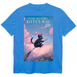 Nome do produto Camiseta O Serviço De Entrega da Kiki - Catnip Delivery