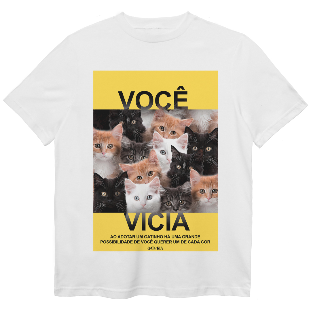 Camiseta Você Vicia - Branco