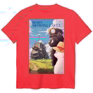 Nome do produto Camiseta O Castelo Animado - Meowing Castle