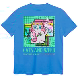 Nome do produto Camiseta Cats And Weed