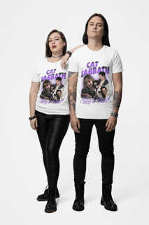 Nome do produto Camiseta Black Sabbath - God is Cat? - Branco