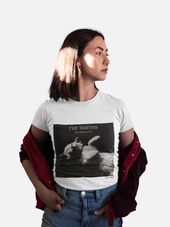 Nome do produto Camiseta The Smiths - The Queen Is Cat - Branco