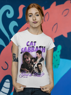 Nome do produto Baby Look Cat Sabbath - God is Cat?