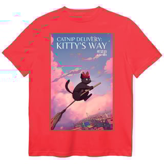 Nome do produto Camiseta O Serviço De Entrega da Kiki - Catnip Delivery