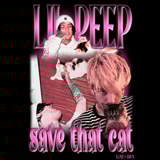 Nome do produto Baby Look Lil Peep - Save That Cat