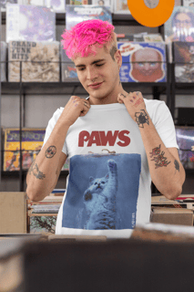 Nome do produto Camiseta Tubarão - Paws - Branca