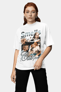 Nome do produto Camiseta Kurt Cobain - Smells Like Cat Spirit - Branco