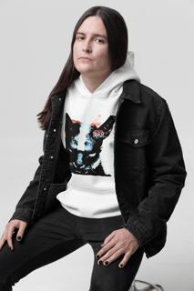 Nome do produto Moletom Canguru Slipknot - Slipkat - Branco