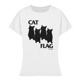 Baby Look Cat Flag - Branco