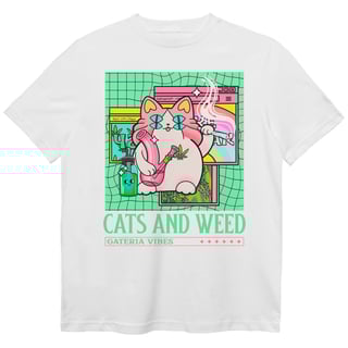 Nome do produto Camiseta Cats And Weed