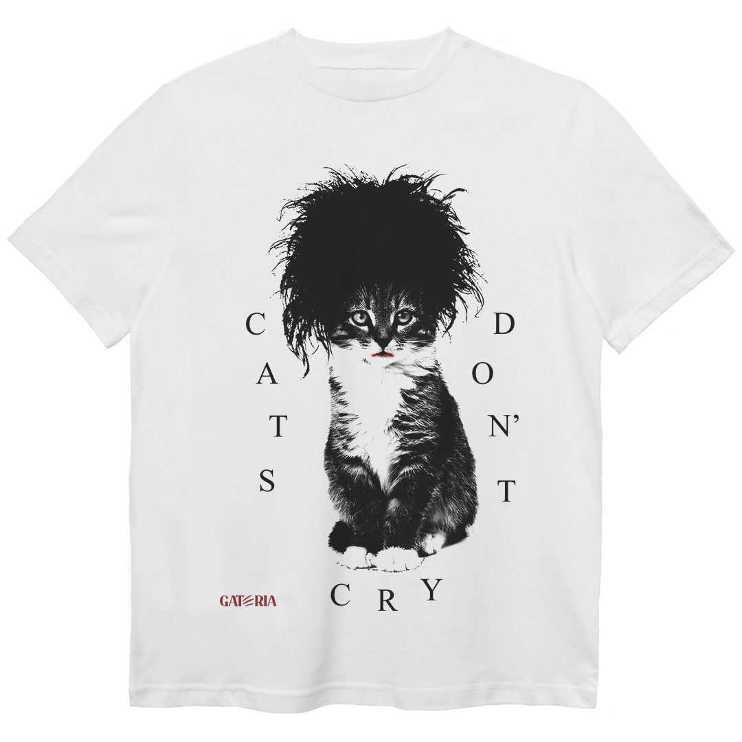 Camiseta The Cure - Cats Don't Cry - Branco