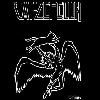 Nome do produto Moletom Canguru Cat Zeppelin - Preto