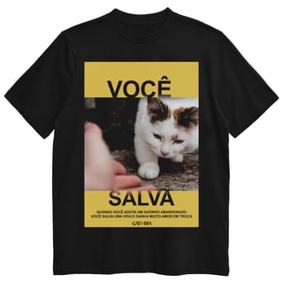 Camiseta Você Salva - Preto