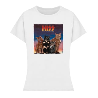 Nome do produto Baby Look Kiss - Cats Of Thunder - Preto