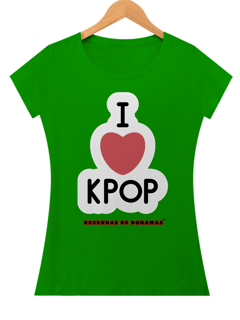 Nome do produto Baby Look I heart K-pop 