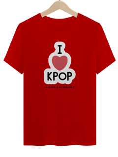 Nome do produto Camiseta Unissex I heart K-pop 