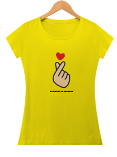 Nome do produto Baby Look Finger Heartu