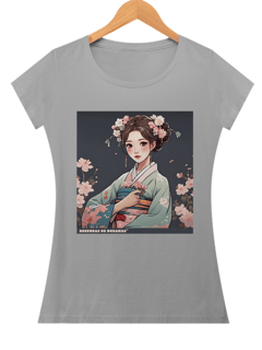 Nome do produto Baby Look Menina e flores