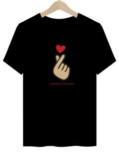 Nome do produto Camiseta Unissex Finger Heartu