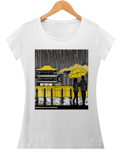 Baby Look Guarda-Chuvas Amarelo