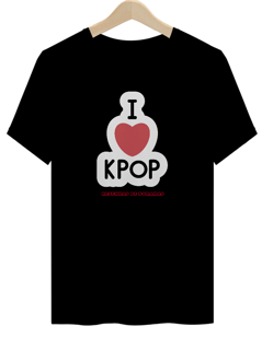 Nome do produto Camiseta Unissex I heart K-pop 