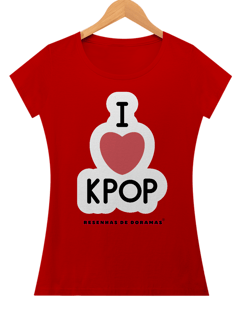 Nome do produto Baby Look I heart K-pop 