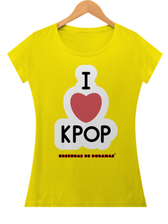 Nome do produto Baby Look I heart K-pop 