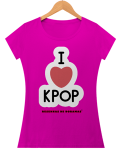 Nome do produto Baby Look I heart K-pop 