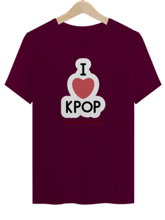 Nome do produto Camiseta Unissex I heart K-pop 