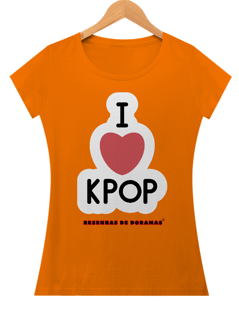 Nome do produto Baby Look I heart K-pop 
