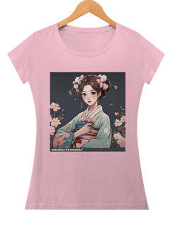 Nome do produto Baby Look Menina e flores