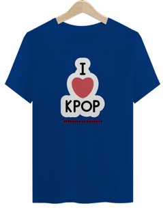 Nome do produto Camiseta Unissex I heart K-pop 
