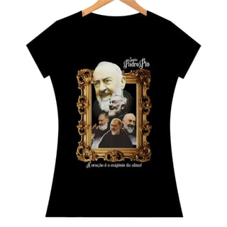 BABY LOOK Santo Padre Pio