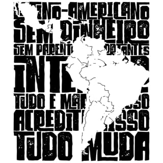 Nome do produto CAMISETA AMÉRICA LATINA (estampa preta)