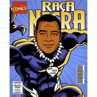 Nome do produto CAMISETA RAÇA NEGRA (MPB Comics)