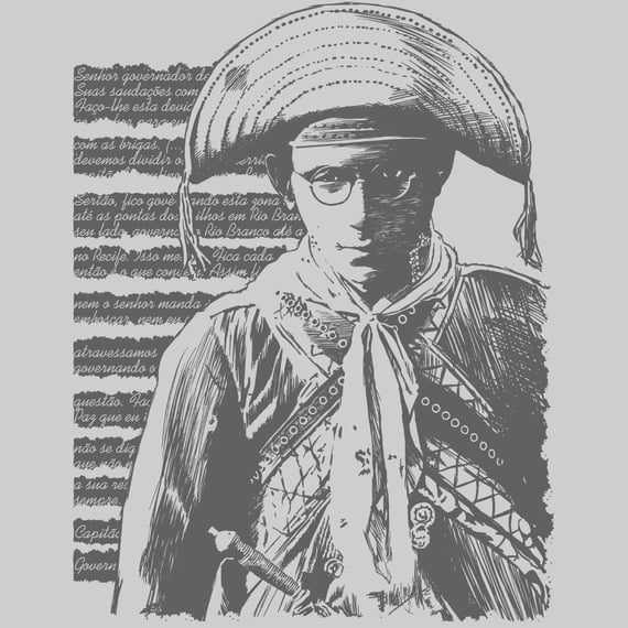 CAMISETA CARTA DE LAMPIÃO