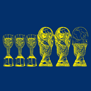 Nome do produto CAMISETA TAÇA CARREGANDO (estampa amarela)